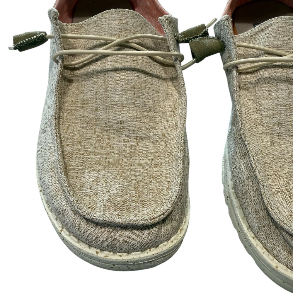 Hey Dude Women's Wendy Chambray White Nut Shoes - Picture 3 of 7